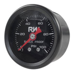 Raceworks Fuel Pressure Gauge Liquid Filled 0-100psi