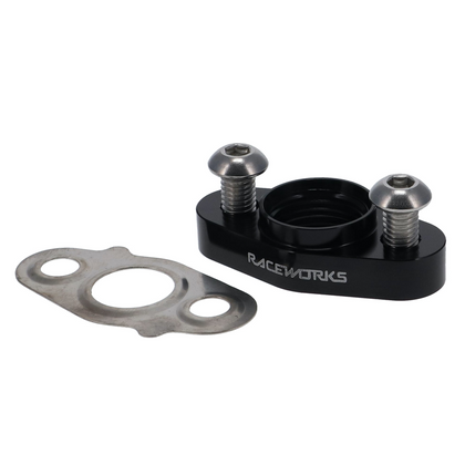 Raceworks Barra Sump Oil Drain Flange Adapter