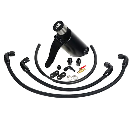 Demon Pro RS baffled oil catch can kit with hose fittings and adapters