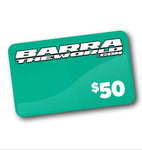 BarraTheWorld $50 Instore Online Gift Card