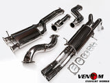 Venom Exhaust Works 4" Turbo Back To Twin 2.5"
