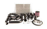 A performance vehicle parts set including a silver intercooler core, cross over pipe, and under battery cold air intake.